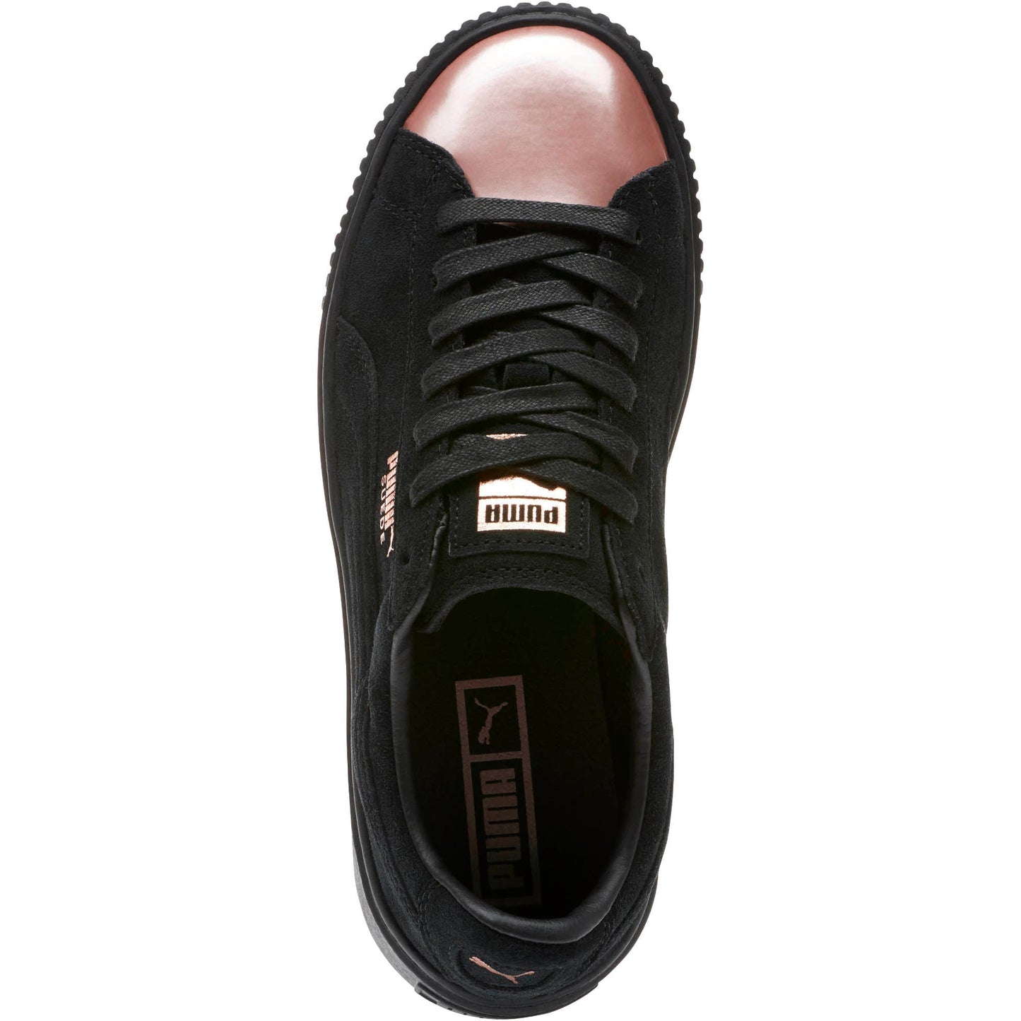 Women's Puma Suede Platform Rose Gold