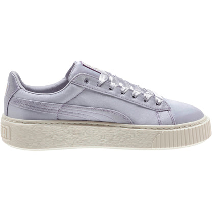 Puma Women's Basket Platform Satin Sneakers
