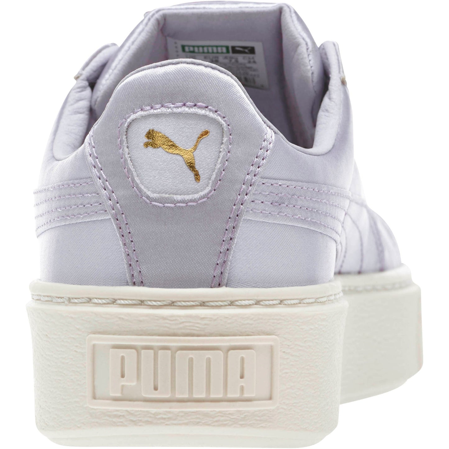 Women's Puma Basket Platform Satin