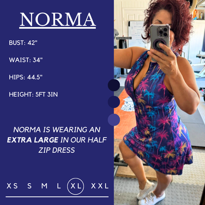 Constantly Varied Gear Half Zip Dress - Mirage