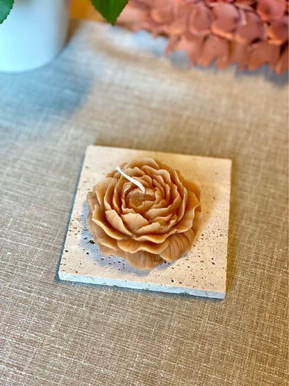 Relaxing peony soy wax candle