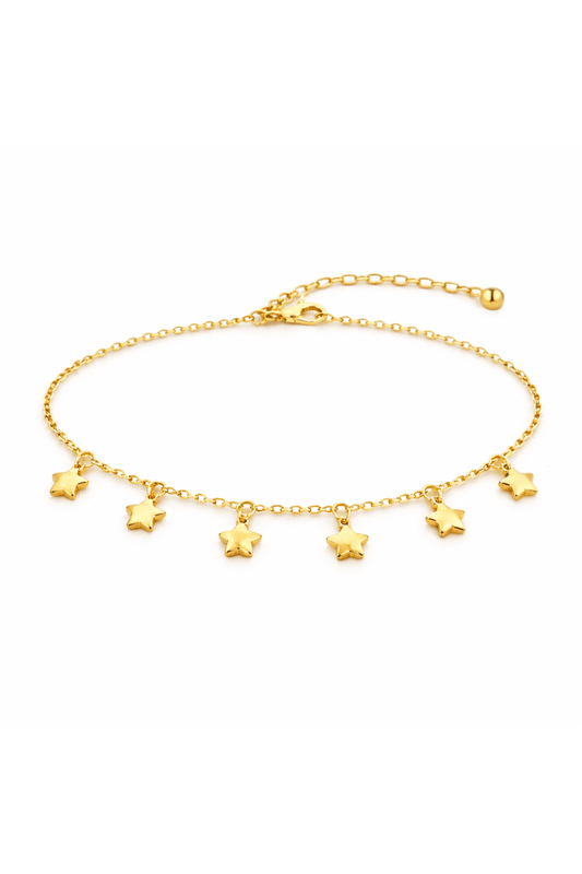 Gold-Plated Star Choker Necklace