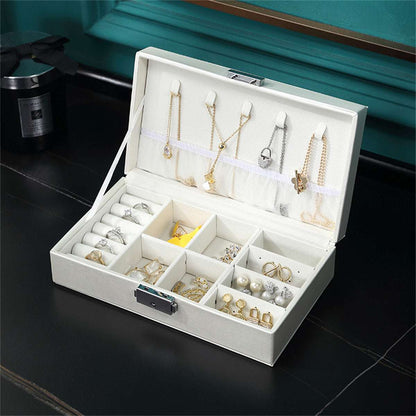 White Clasp Polystyrene Jewelry Storage Box