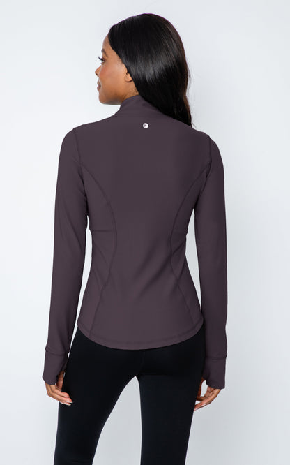 Interlink Ribbed Princess Seam Performance Jacket - Our Earthy Story