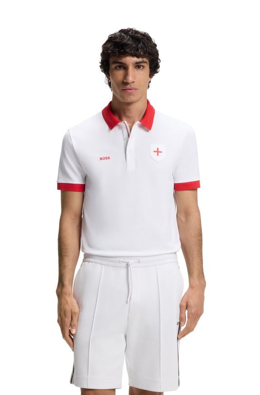 Boss Green England Polo - White