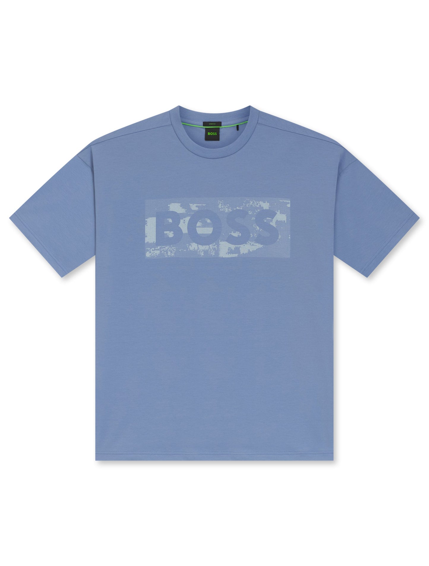Boss Green Globe Logo Tee - Light Blue