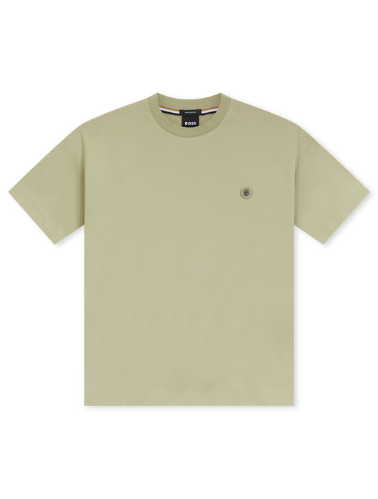 Boss Double-B Monogram Badge Tee - Khaki