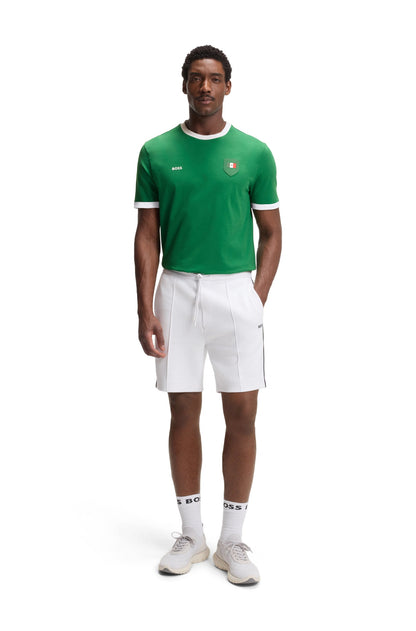 Boss Green Mexico Cotton Stretch Tee - Green