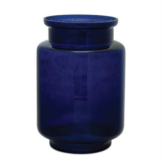 Melrose International Bubbled Glass Vase (Set of 2)