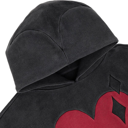 Commons Heart Hoodie Vintage Black