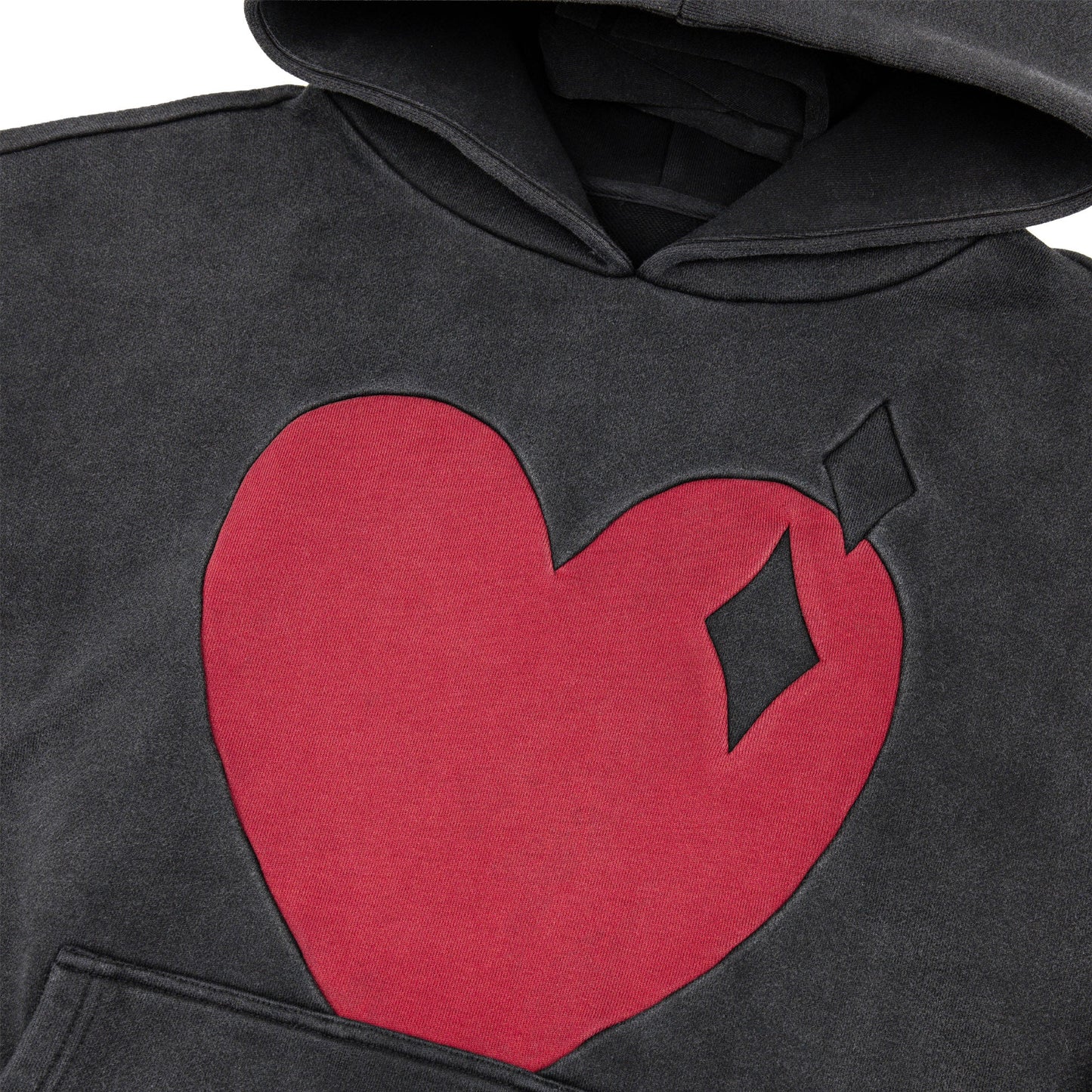 Commons Heart Hoodie Vintage Black