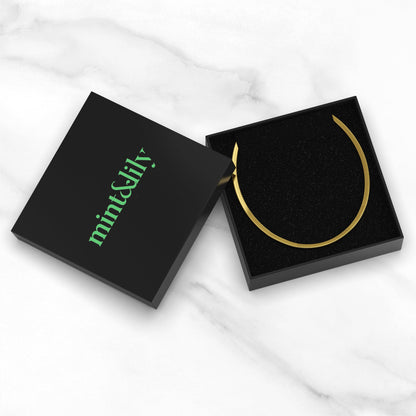 Mint & Lily Herringbone Gold Chain Necklace