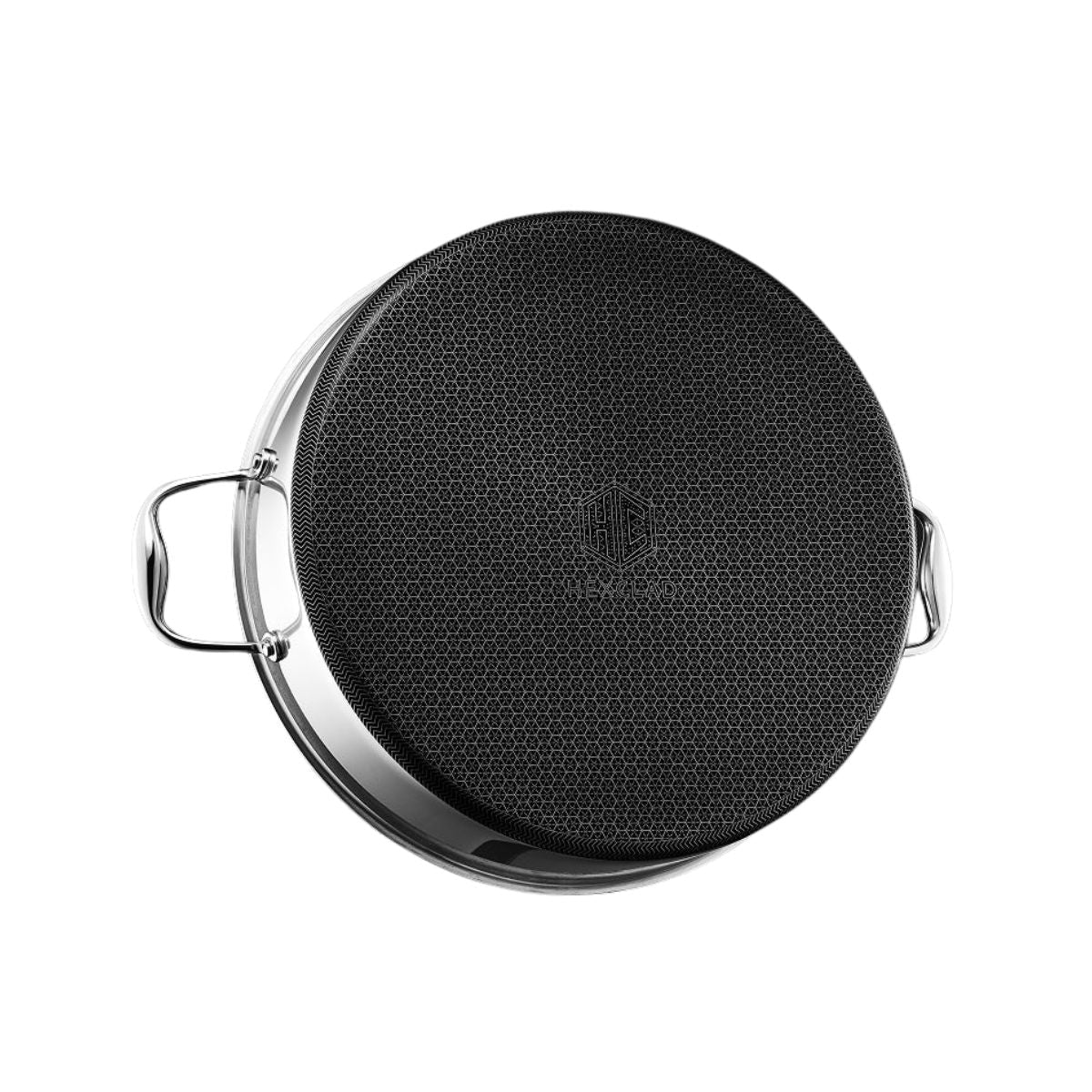 Hexclad  Hybrid Deep Sauté Pan/Chicken Fryer with Lid, 7-Qt