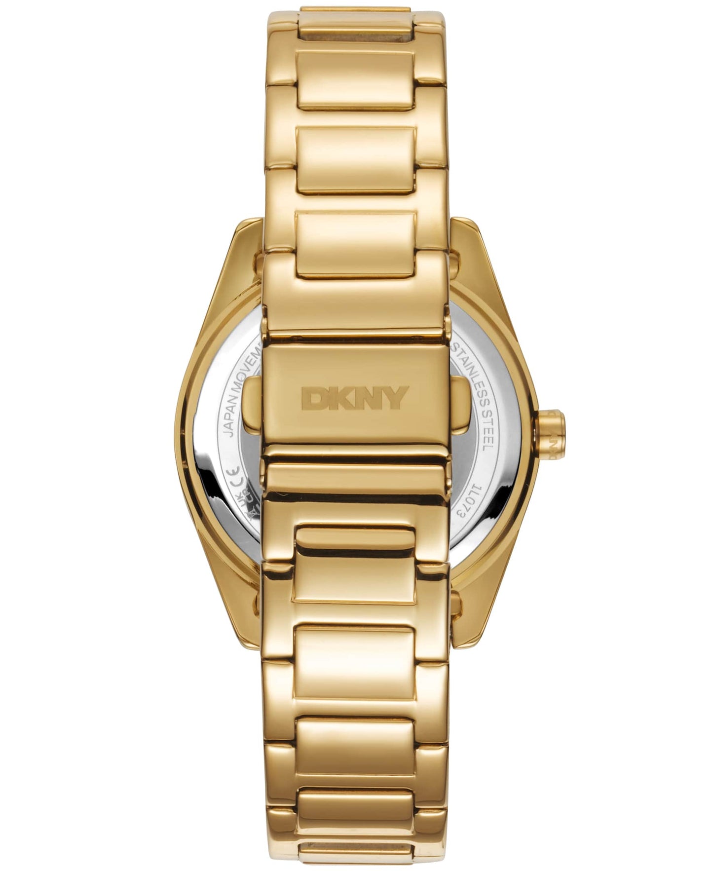 Dkny Women Watch, Gold Color Case, Dark Green Dial, Gold Color Metal Bracelet, Multi-Function, 5 Atm