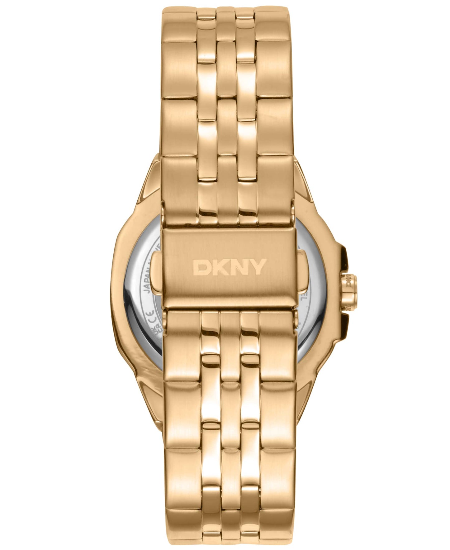 Dkny Women Watch, Gold Color Case, Champagne Dial, Gold Color Metal Bracelet, 3 Hands, 5 Atm-2