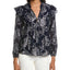 NAVY METALLIC JACQUARD