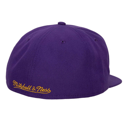 Mitchell & Ness Men's NBA Shark Bite Fitted Hwc Lakers Fitted Caps