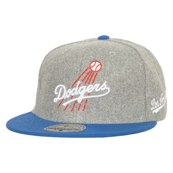 Mitchell & Ness Men's MLB Meltdown Fitted Coop Dodgers Fitted Caps