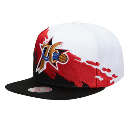 Mitchell & Ness Men's NBA Philadelphia 76Ers Paintbrush Snapback