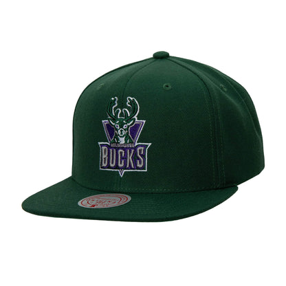 Mitchell & Ness Men's NBA Team Ground 2.0 Snapback Hwc Bucks Snapback Caps