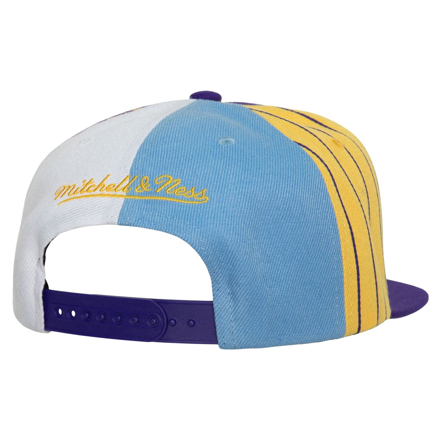 Men's Mitchell & Ness NBA What The Pinstripe Snapback Lakers - Purple