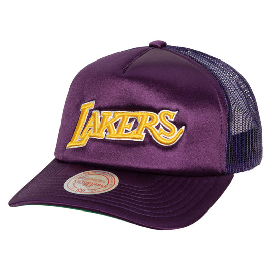Mitchell & Ness Men's NBA Logo Remix Trucker Snapback Hwc Lakers Snapback Caps
