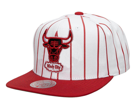 Mitchell & Ness Men's NBA Chicago Bulls Retro Pinstripe Headwear Snapback