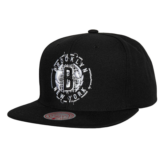 Men's Mitchell & Ness NBA Embroidery Glitch Snapback Nets