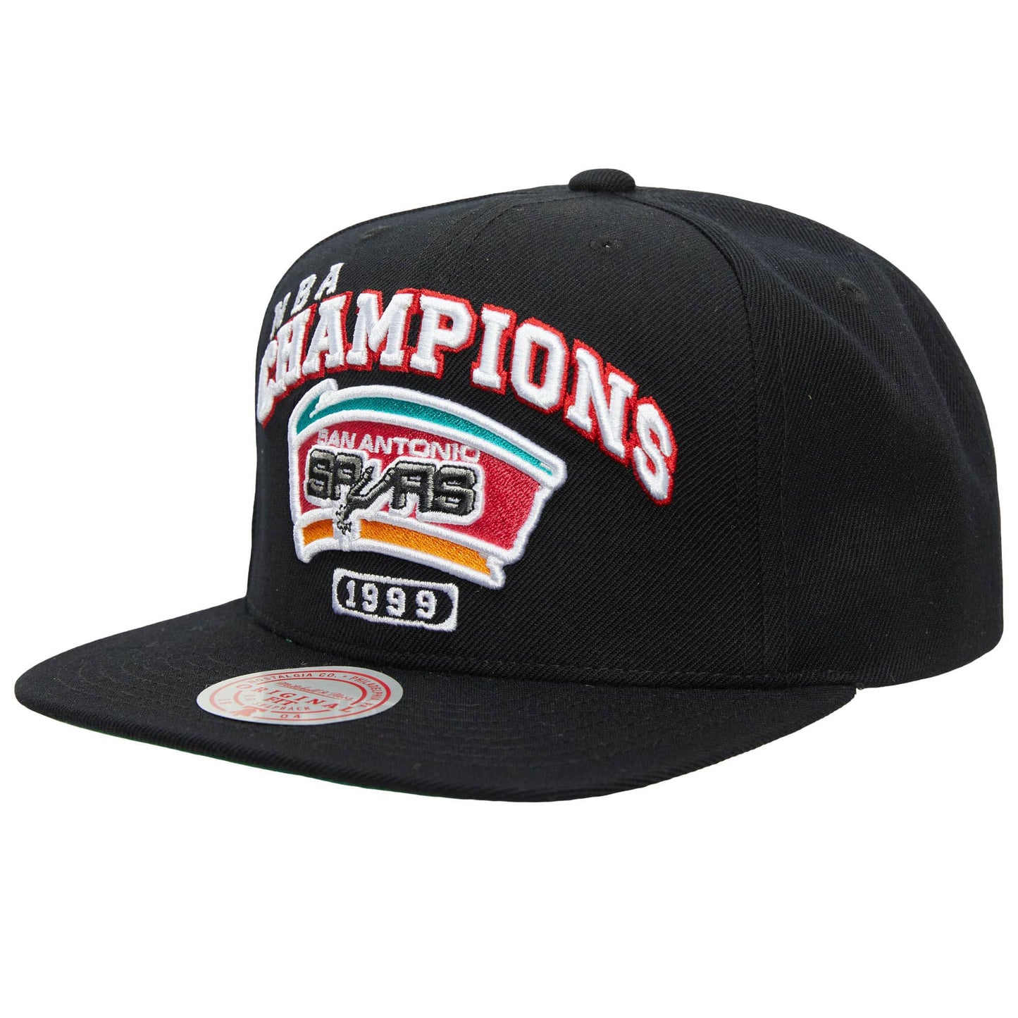 Men's Mitchell & Ness NBA Champs Snapback Hwc Spurs - Black