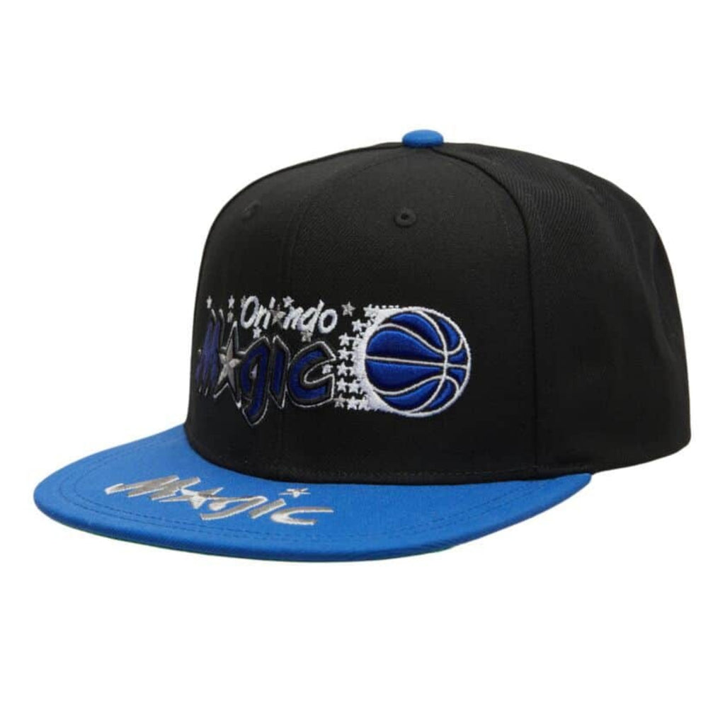 Mitchell & Ness Men's NBA Logo Bill Snapback Hwc Magic Black-Blue
