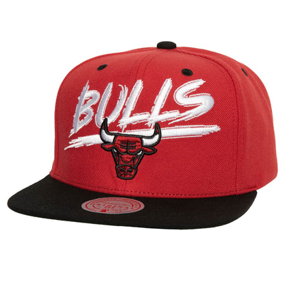 Mitchell & Ness Men's NBA Transcript Snapback Bulls