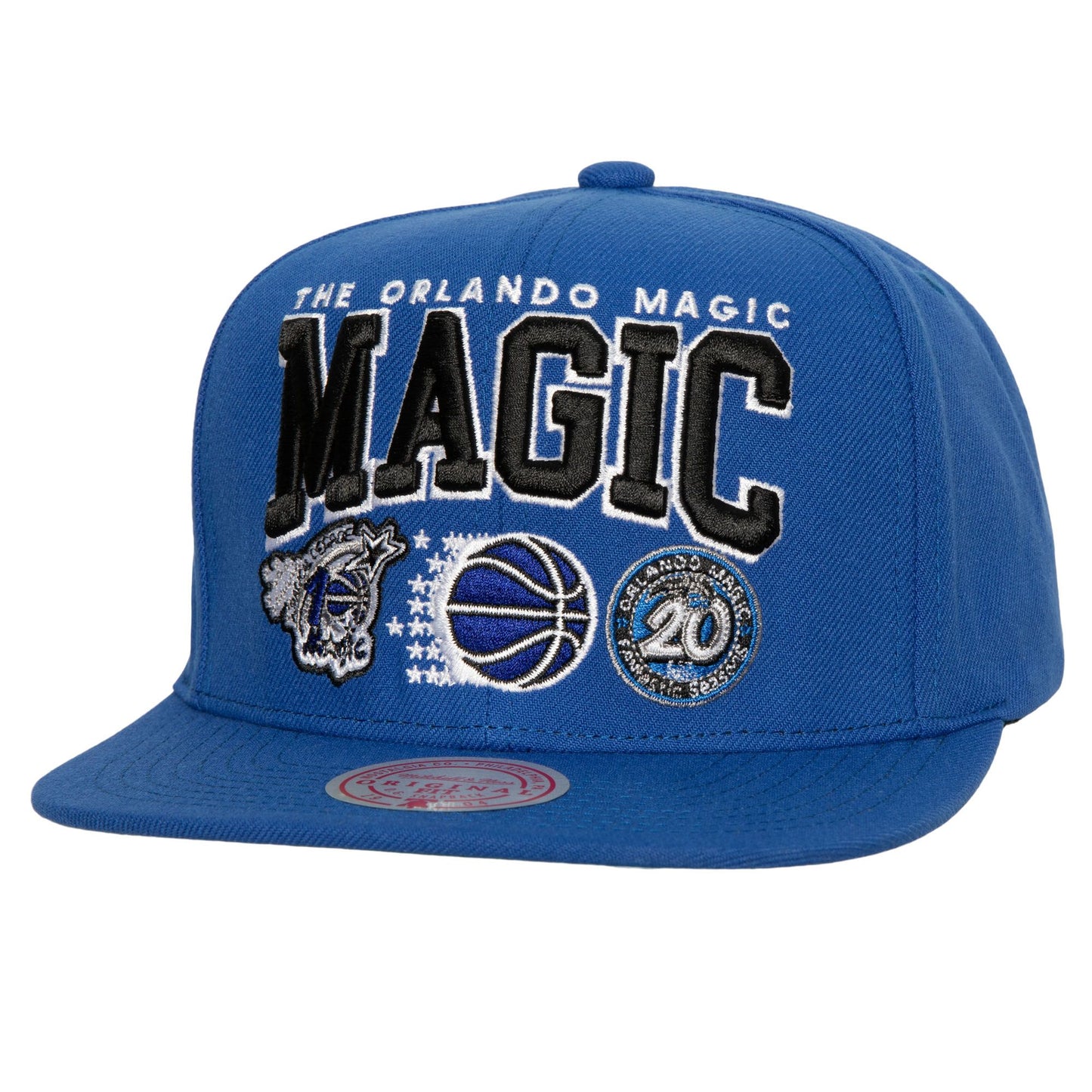 Men's Mitchell & Ness NBA Champ Stack Snapback Hwc Magic - Blue