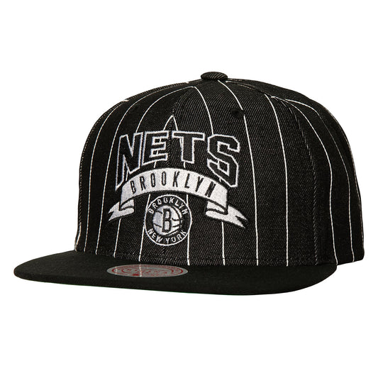 Men's Mitchell & Ness NBA Dem Stripes Snapback Nets
