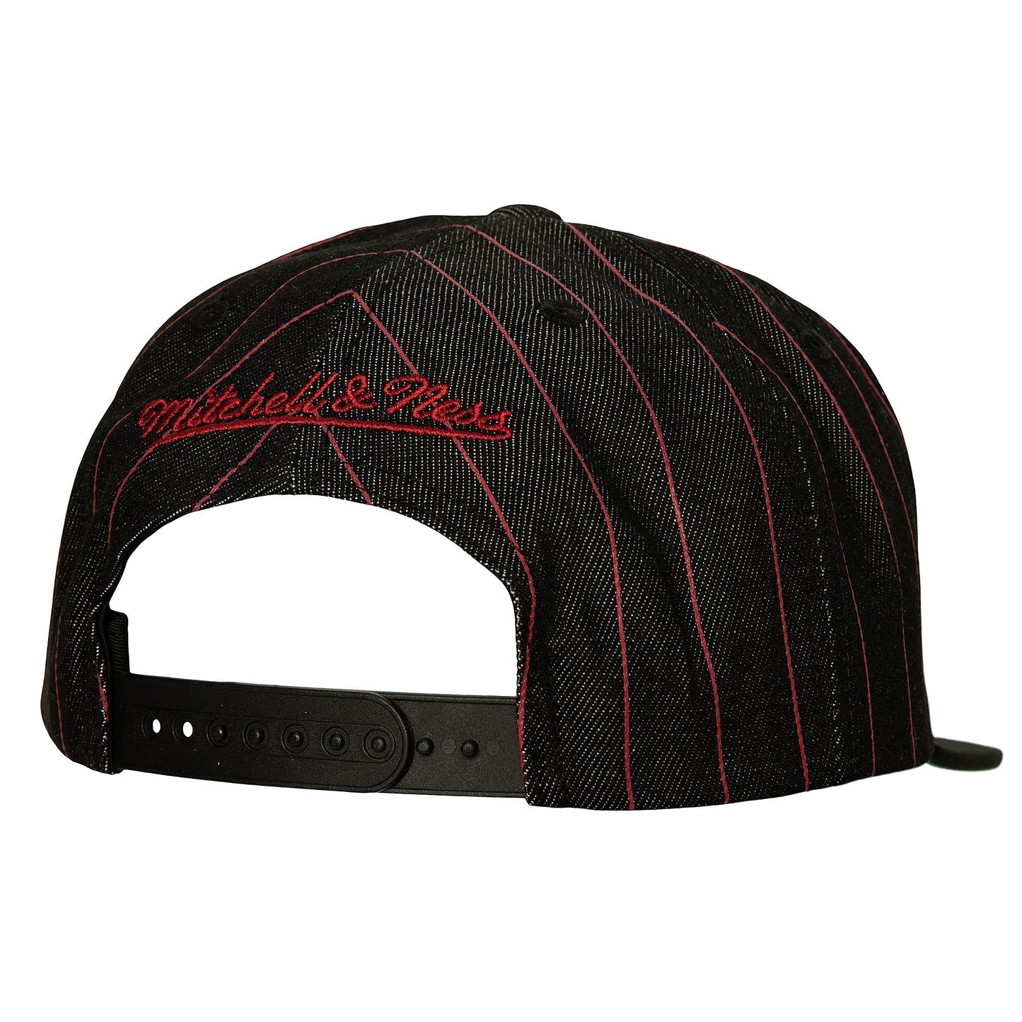 Men's Mitchell & Ness NBA Dem Stripes Snapback Bulls - Black