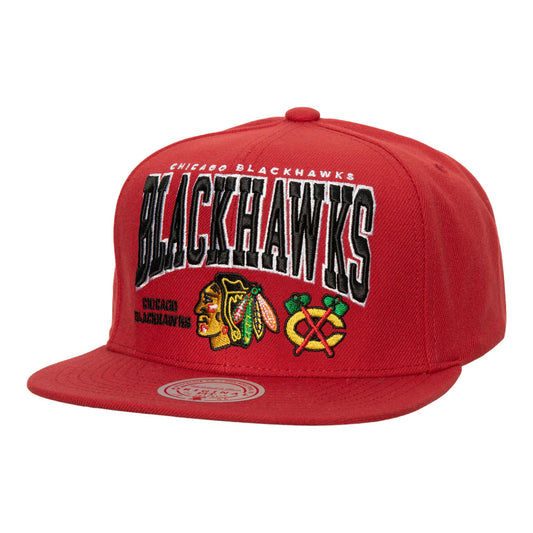 Men's Mitchell & Ness Nhl Champ Stack Snapback Blackhawks - Red