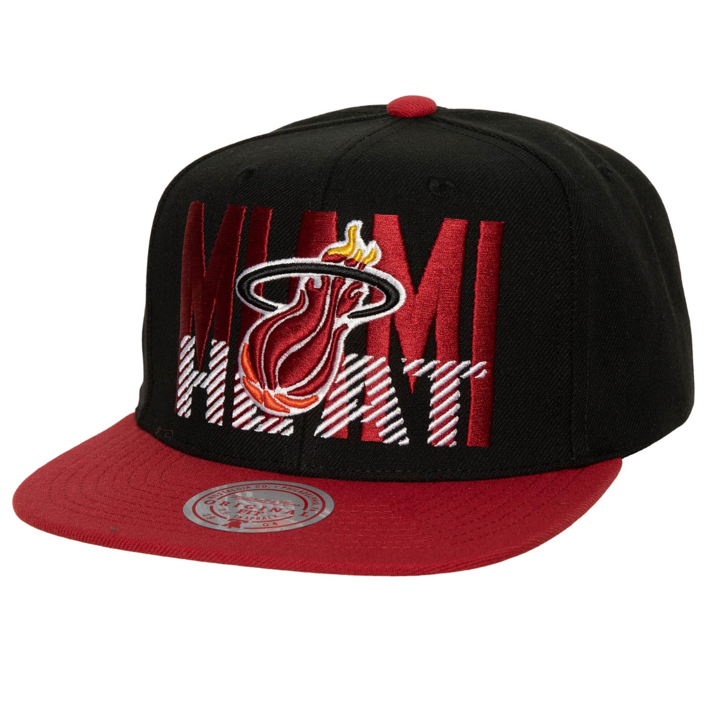 Mitchell & Ness Men's NBA Cross Check Snapback Hwc Heat
