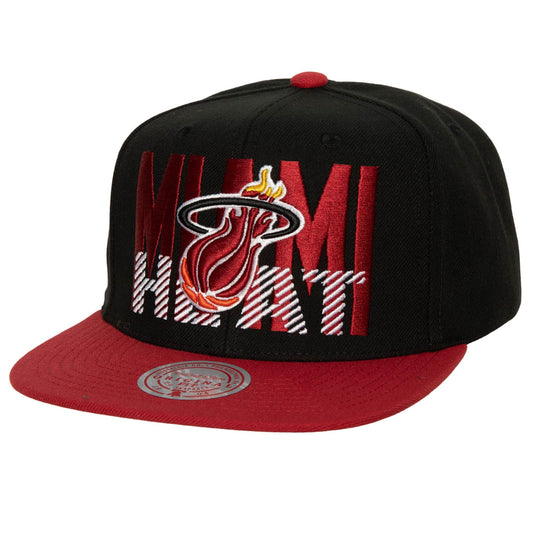 Mitchell & Ness Men's NBA Cross Check Snapback Hwc Heat