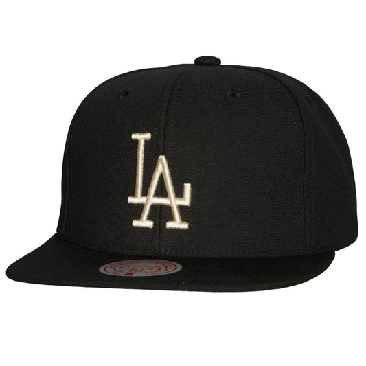Men's Mitchell & Ness MLB Team Classic Snapback Coop Dodgers - Black