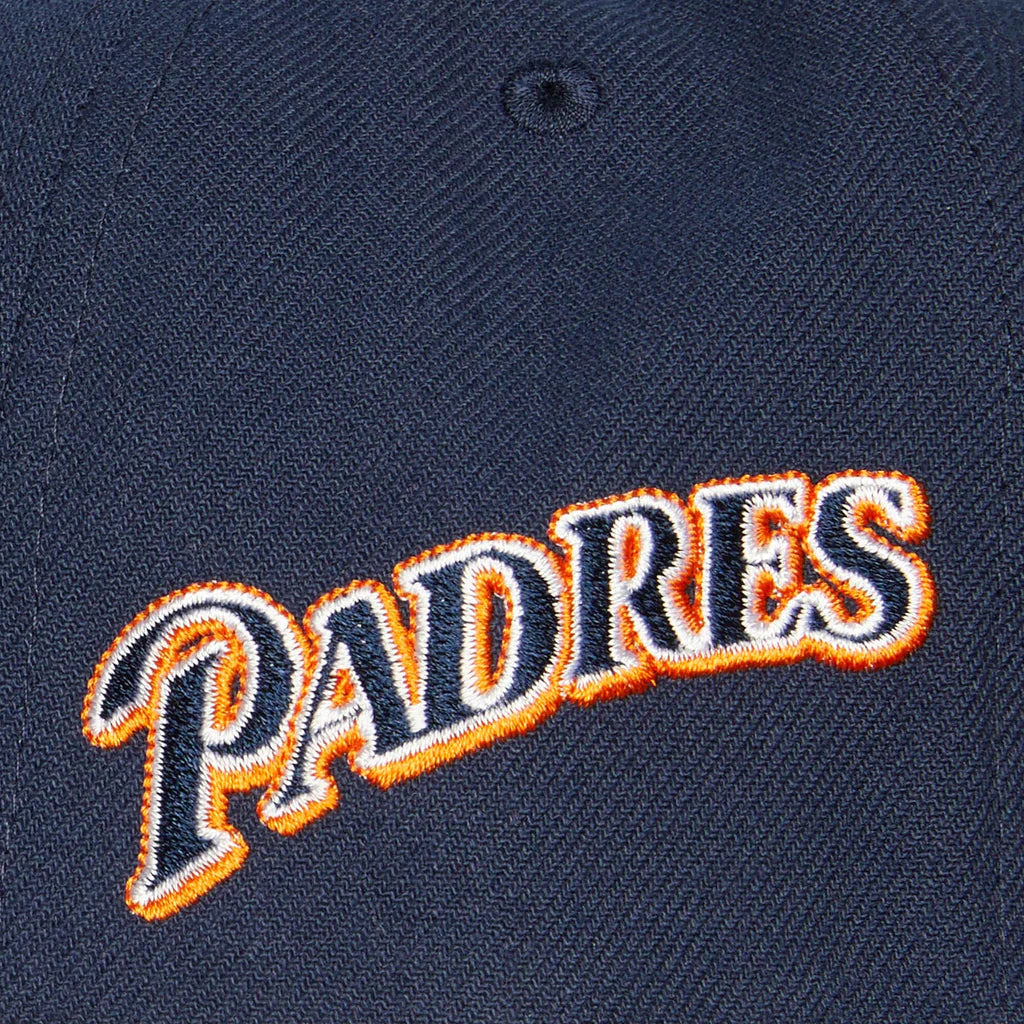 Men's Mitchell & Ness MLB Evergreen Snapback Coop Padres - Navy