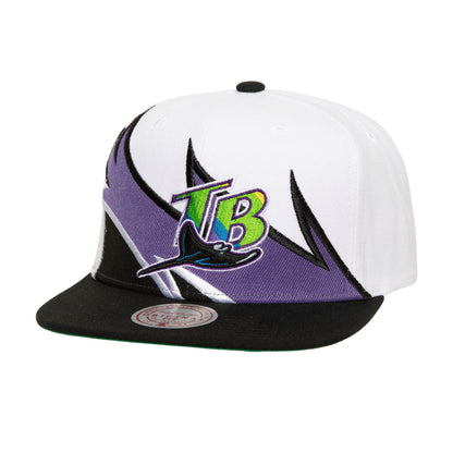 Mitchell & Ness Men's MLB Waverunner Snapback Coop Rays Snapback Caps