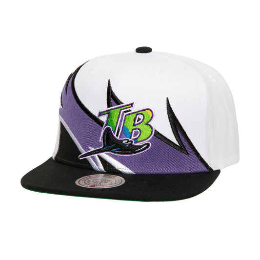 Mitchell & Ness Men's MLB Waverunner Snapback Coop Rays Snapback Caps