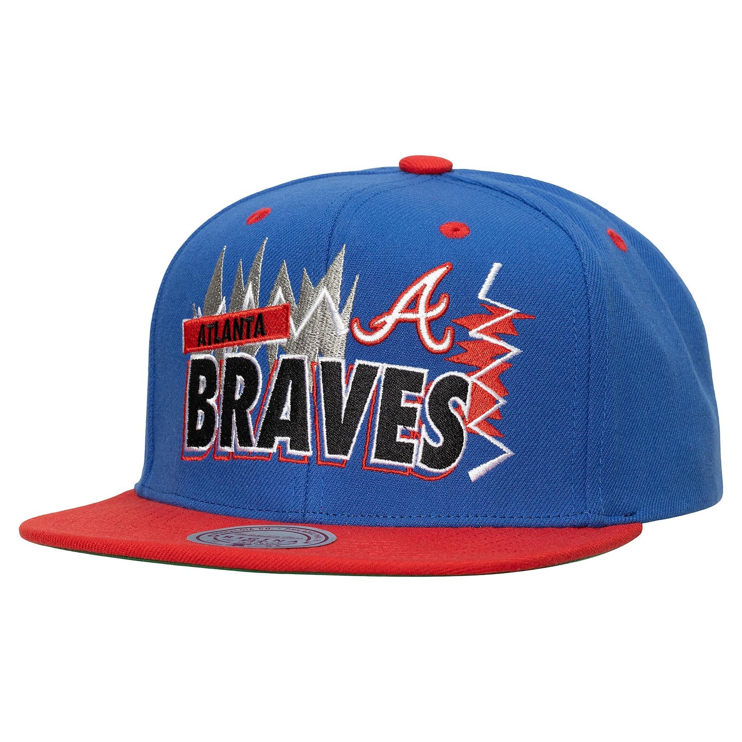 Men's Mitchell & Ness MLB Buzz Snapback Coop Braves - Blue