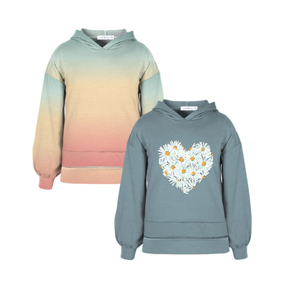 Peach Pink & Turquoise-