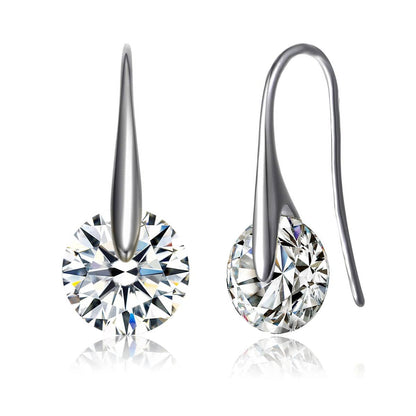 Stylish Solitaire Drop Earrings