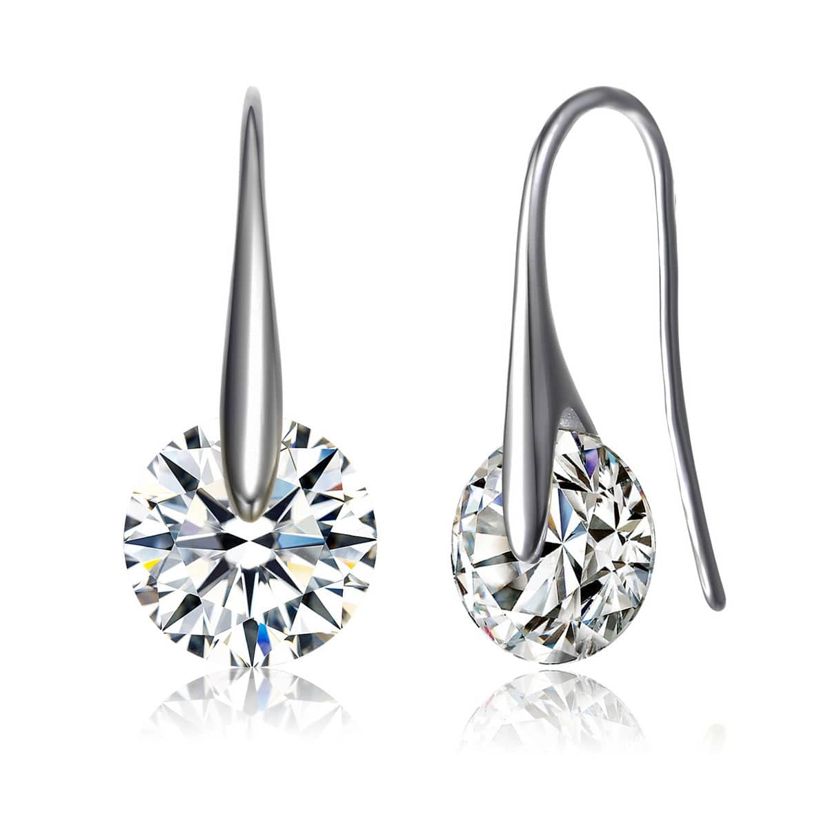 Stylish Solitaire Drop Earrings