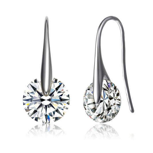 Stylish Solitaire Drop Earrings