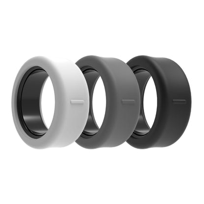 3-Pack(White,Black,Dark Gray)-