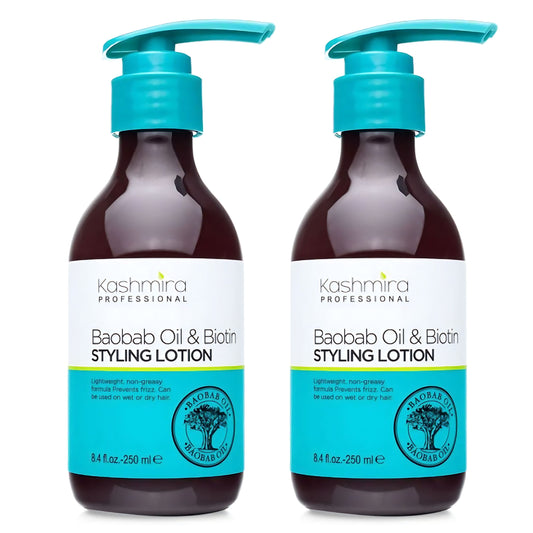 Kashmira Professional Baobab Oil & Biotin Professional Hydrating Styling Lotion - 2-Pack