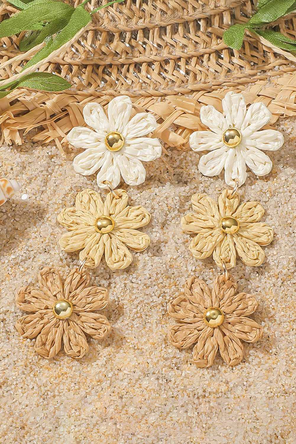Crochet Flowers Stud Dangle Earrings (Copy)