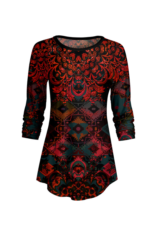 Red & Black Baroque Holiday-